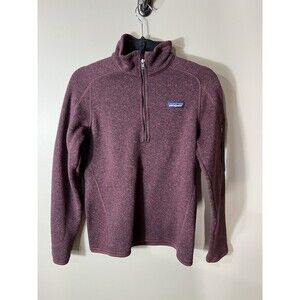 Patagonia Better Sweater  Women 1/4 Zip SizeSmall Outdoors Purple Maroon
